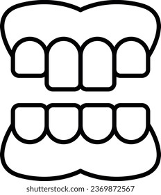 Denture Pixel Perfect Detail Icon