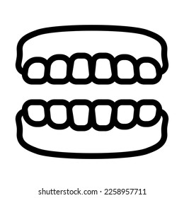 Design des Vektorleitbildes Denture