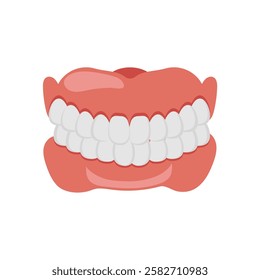 Dentures, Disability Vector Illustration Isolated