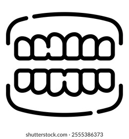 Dentures icon for web, app, infographic, etc