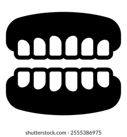 Dentures icon for web, app, infographic, etc