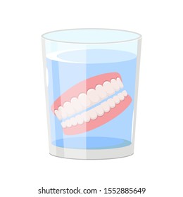 Dentures vector design illustration isolated on white background