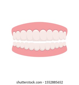 Dentures vector design illustration isolated on white background