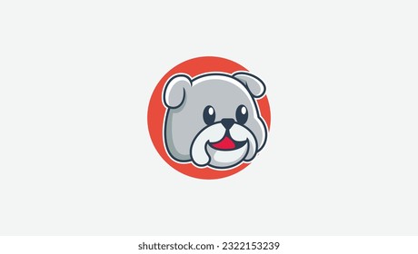 plantilla de diseño de vectores del logotipo de perro toro de denver