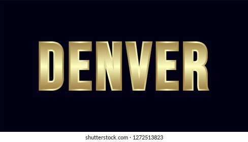 Denver City Typography vector design. Greetings for T-shirt, poster, card and more