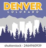 Denver Colorado with beautiful views