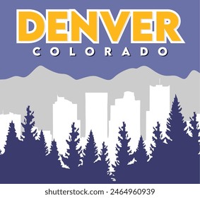 Denver Colorado with beautiful views