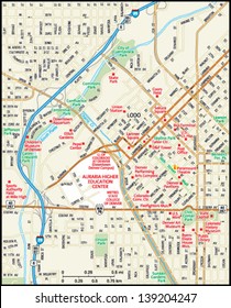Denver, Colorado downtown map