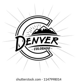 Denver Colorado logo. Vector and illustration.