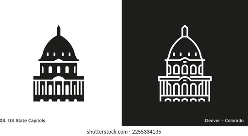 Denver – Colorado State Capitol Icon
