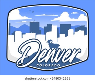 denver colorado united states with beautiful natural background