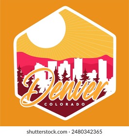 denver colorado united states with beautiful natural background