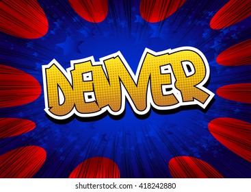 Denver - Comic book style word