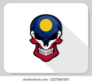 Icono de orgullo de marca de cráneo Denver
