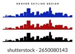 Denver Skyline Vector – Iconic City Silhouette 