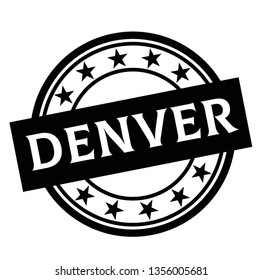 DENVER stamp on white
