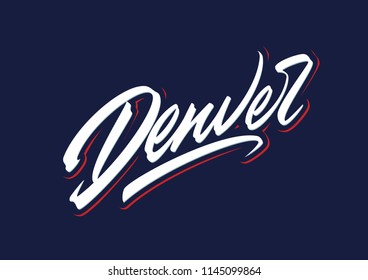 Denver vector lettering