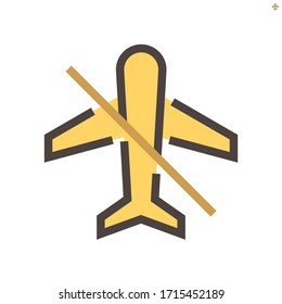 Kein Fliege, um das Vektorillustration-Icon des Virenkonzepts zu verhindern, 48x48 Pixel perfekt und editierbar.