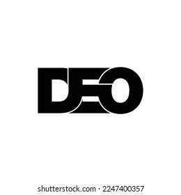 DEO letter monogram logo design vector