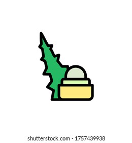 Deodorant aloe vera icon. Simple color with outline vector elements of healing plant icons for ui and ux, website or mobile application