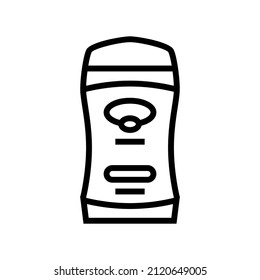 deodorant aromatic cosmetic line icon vector. deodorant aromatic cosmetic sign. isolated contour symbol black illustration
