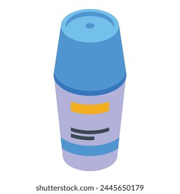 Deodorant bottle icon isometric vector. Clean smell cosmetics. Beauty personal