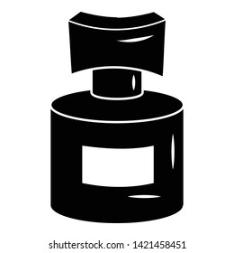 Deodorant bottle icon. Simple illustration of deodorant bottle vector icon for web design isolated on white background