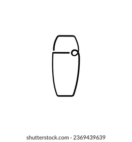 Deodorant Bottle Line Style Icon Design