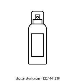 Deodorant bottle outline icon. linear style sign for mobile concept and web design. Aerosol spray simple line vector icon. Symbol, logo illustration. Pixel perfect vector graphics