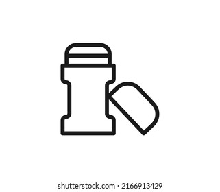 Deodorant Flat Icon. Single High Quality Outline Symbol For Web Design Or Mobile App.  Makeup Thin Line Signs For Design Logo, Visit Card, Etc. Outline Pictogram EPS10