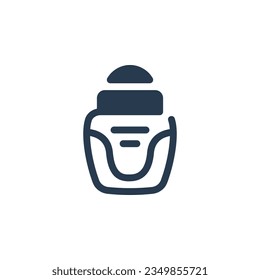 Deodorant para el icono del vector de frescura