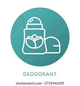 Desodorante Gradient Fill, Mini Icono De Ilustración Relacionado Con El Cuidado Personal, Tienda De Belleza, Cuidado Corporal Y Más. Uso Para El Concepto Moderno, Ui, Web Ux Y Desarrollo De App.