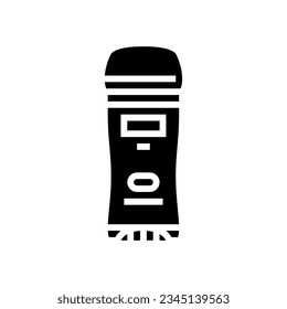 deodorant hygiene glyph icon vector. deodorant hygiene sign. isolated symbol illustration