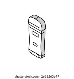 deodorant hygiene isometric icon vector. deodorant hygiene sign. isolated symbol illustration