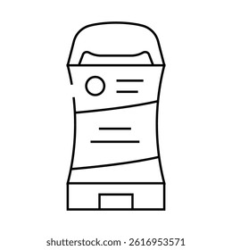 deodorant hygiene line icon vector. deodorant hygiene sign. isolated contour symbol black illustration