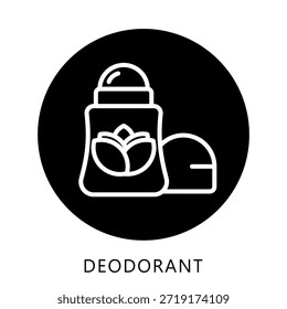 Botón De Icono De Desodorante, Mini Ilustración Relacionada Con El Cuidado Personal. Uso Para El Concepto Moderno, Ui, Web Ux Y Desarrollo De App.