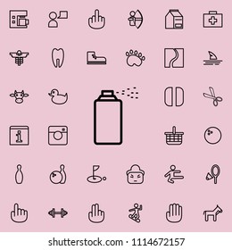 deodorant icon. Detailed set of minimalistic line icons. Premium graphic design. One of the collection icons for websites, web design, mobile app on colored background