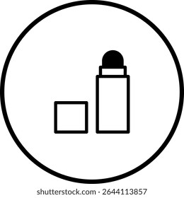 Deodorant icon illustration displaying freshness and personal hygiene, suitable for health