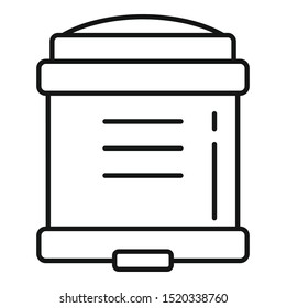 Deodorant icon. Outline deodorant vector icon for web design isolated on white background