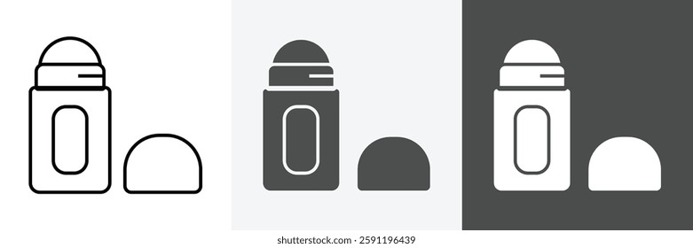 Deodorant Icon set vector art