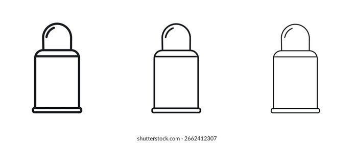 ícone de desodorante design de linha simples - Ilustração de vetor simples