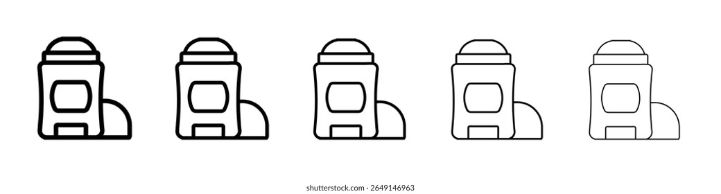 Icono de desodorante Logotipo de contorno de Vector simple