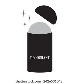 Diseño de plantilla de ilustración vectorial de icono de desodorante