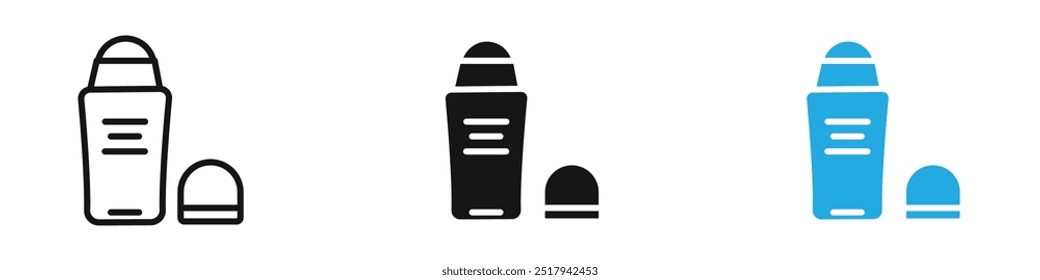 deodorant icon vector set illustration