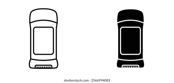 Deodorant icons in outline and fill. vector illustration for ui.