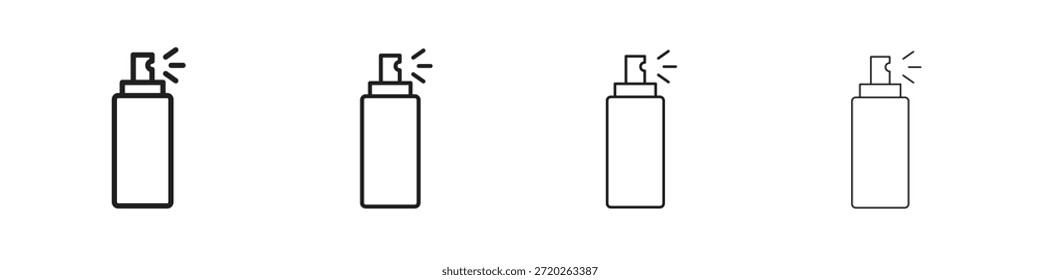 deodorant icons Outline vector symbol sign