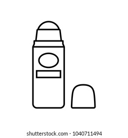 deodorant line vector icon. Flat design style.
