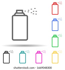 deodorant multi color style icon. Simple thin line, outline vector of web icons for ui and ux, website or mobile application