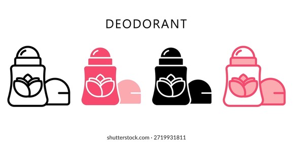 Icono de estilo multi desodorante. Mini Ilustración Relacionada Con El Cuidado Personal. Uso Para El Concepto Moderno, Ui, Web Ux Y Desarrollo De App.