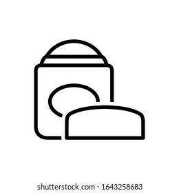 Deodorant perfume icon design trendy